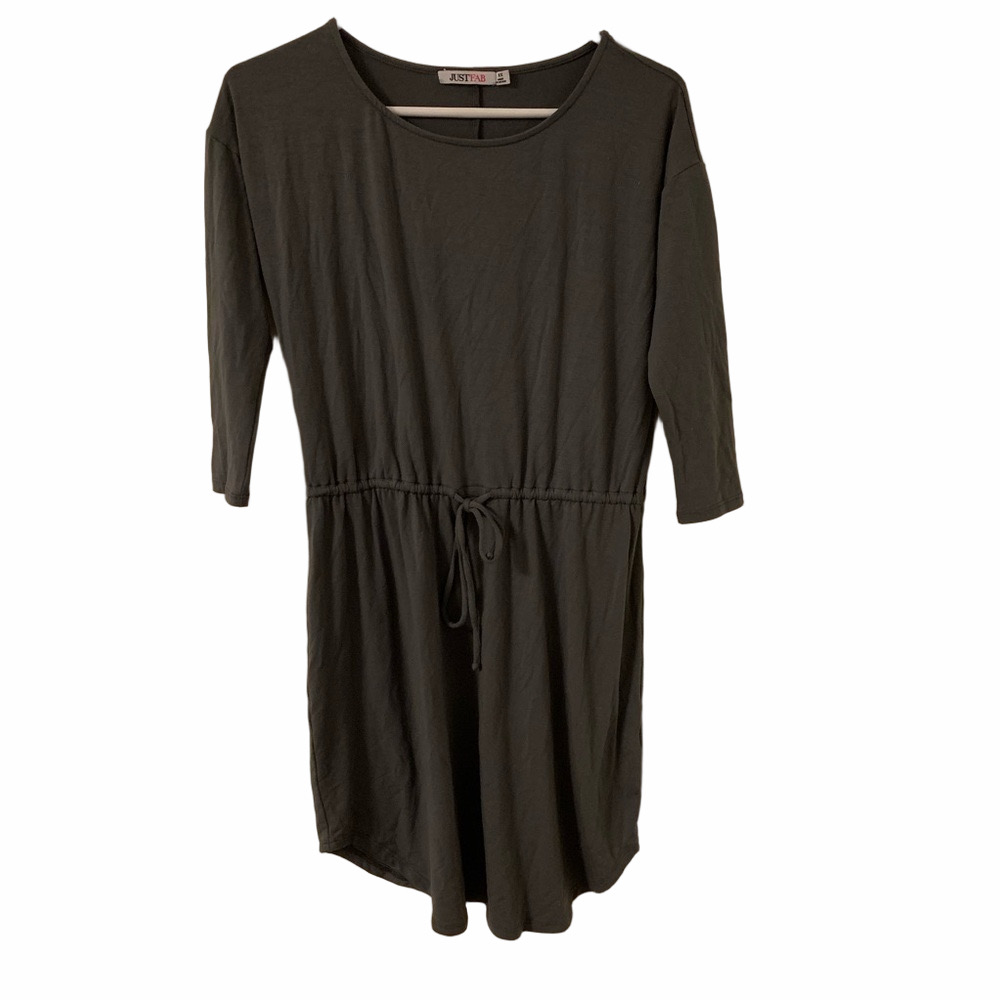 Just Fab Cute Gray Tie Dress Size X Small